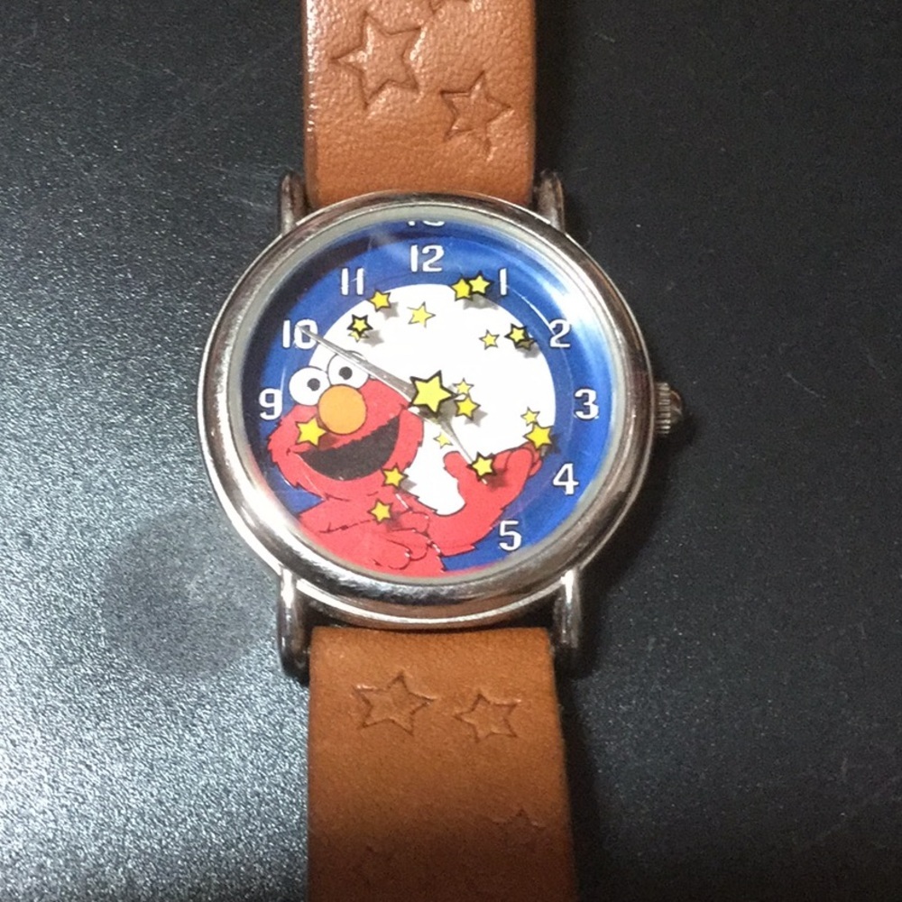 Sesame Street Fantasma Elmo Genuine Leather Watch.